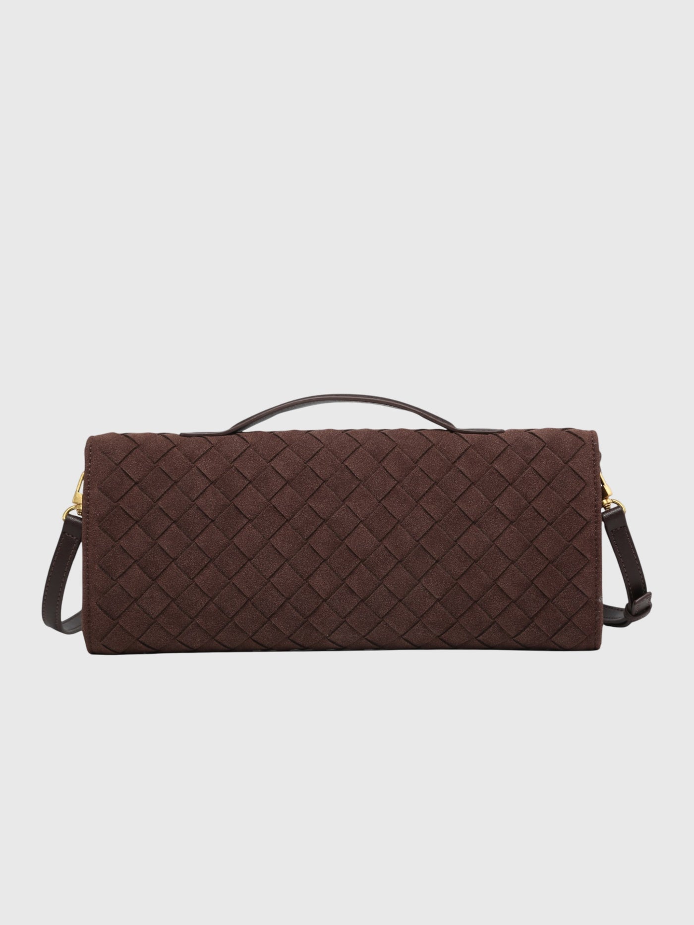 Cherry - Premium Woven Suede Clutch