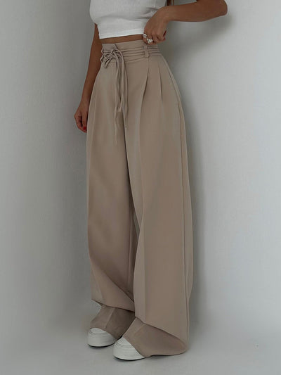 CELEST - WIDE LEG HIGH-RISE PANTS