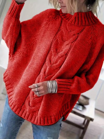 Pamella - Cable Knit Oversized Sweater