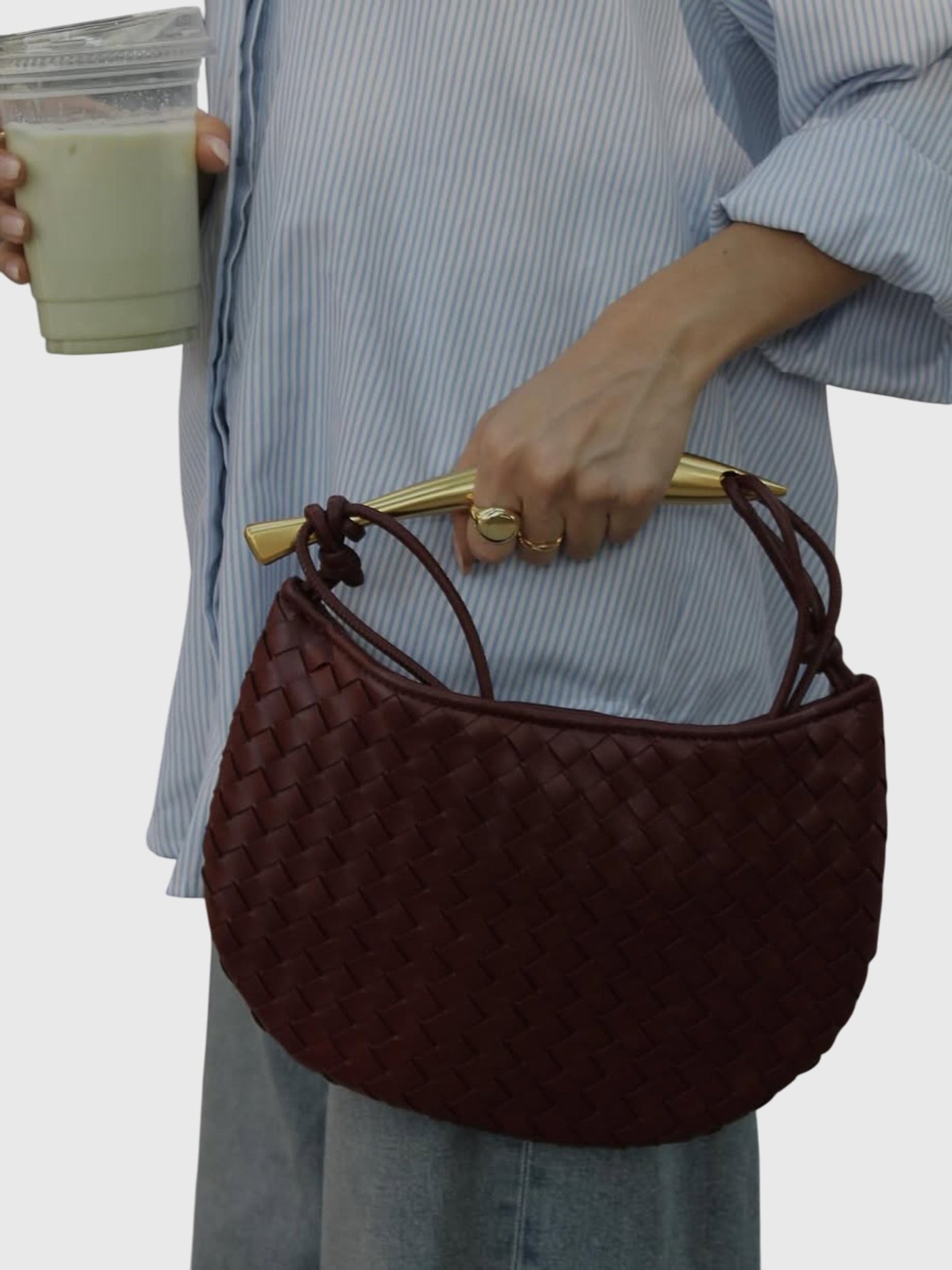 Bianca - Elegant Woven Structured Handbag