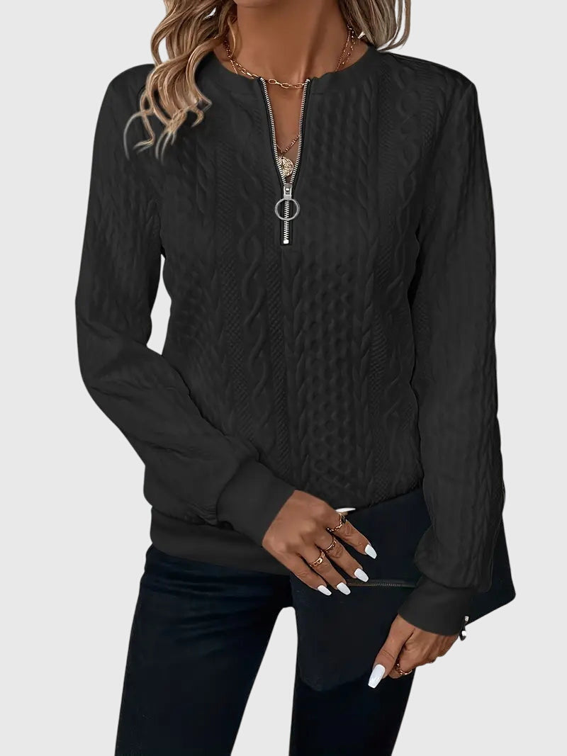 Nora - Sweater with Zipper