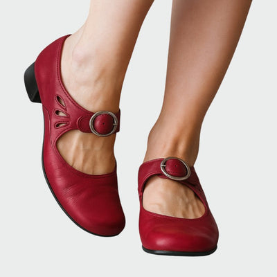 Grace - Classic Buckle Mary Jane Shoes