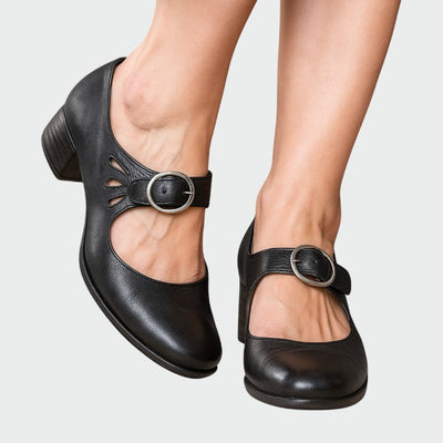 Grace - Classic Buckle Mary Jane Shoes