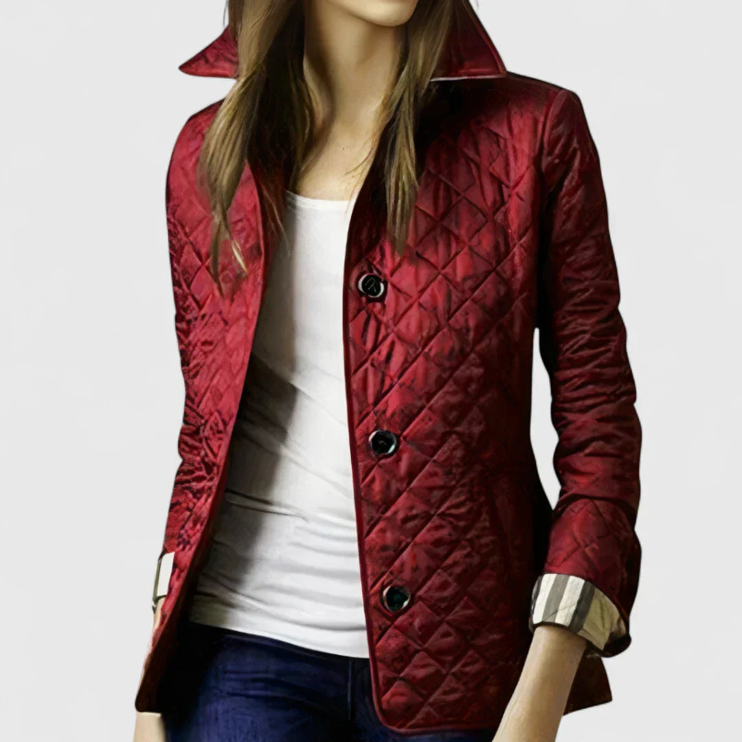 Olivia – Diamond Quilted Jacket