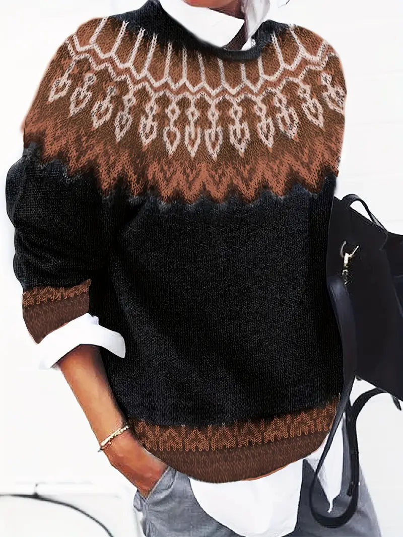 Claire - Nordic Charm Knit Sweater