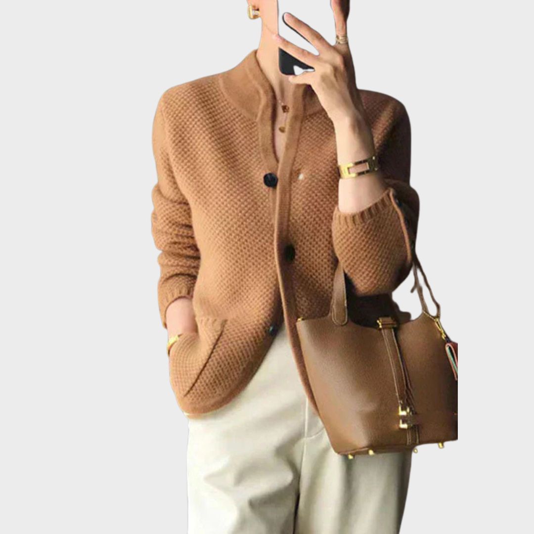 Claire - Elegant Cardigan With Buttons