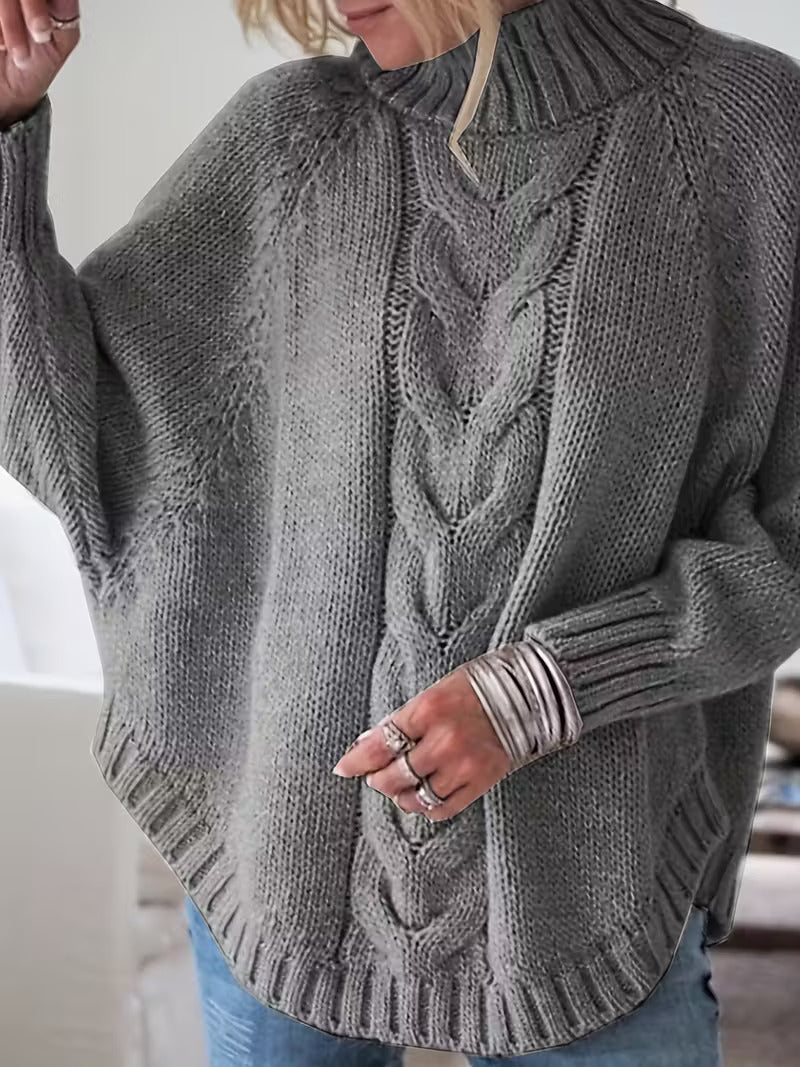 Pamella - Cable Knit Oversized Sweater