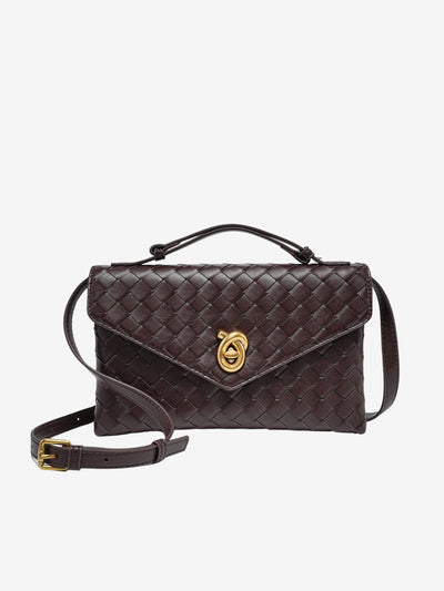 Sofia - Textured Woven Mini Crossbody Bag