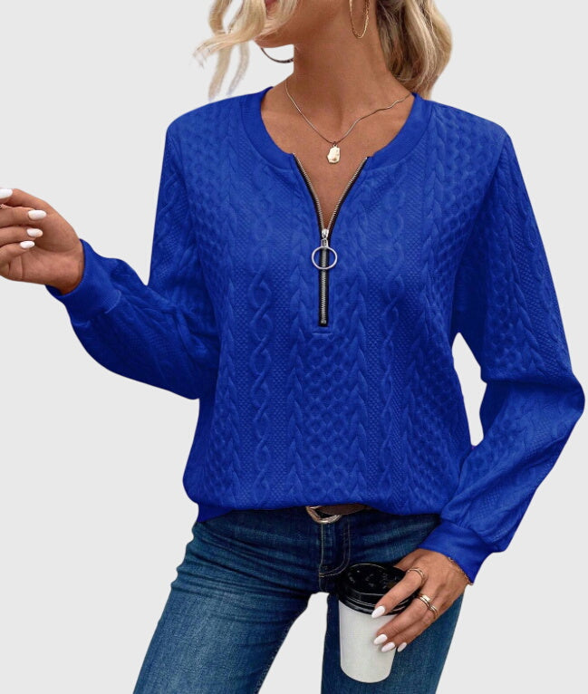 Nora - Sweater with Zipper