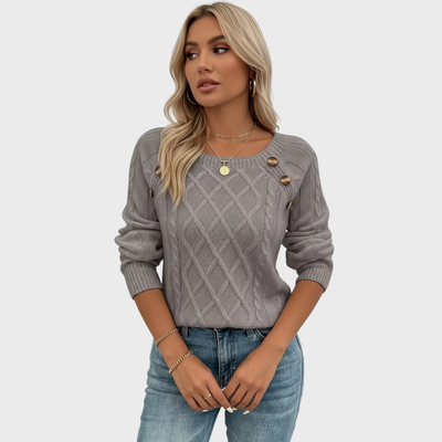 Simona | Sweater with a Modern Knit Pattern