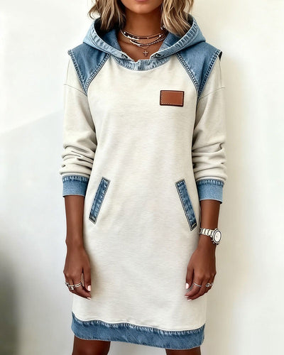Ayla – Classic Denim Hoodie Dress