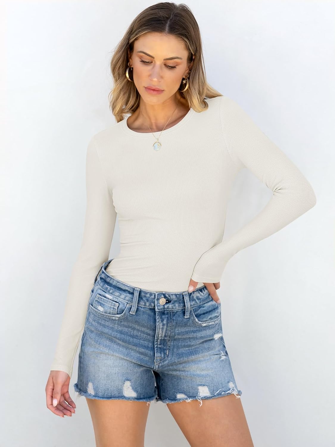 Meliora – Ribbed Long Sleeve Top