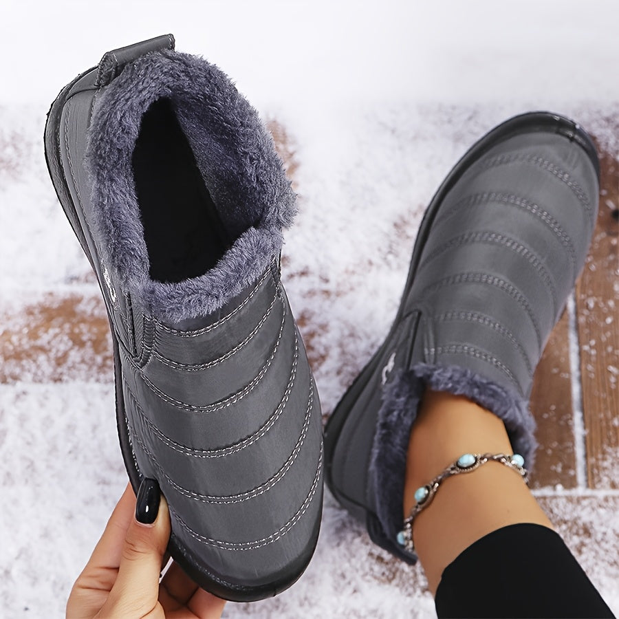 Victoria - Warm Winter Slip-On Boots