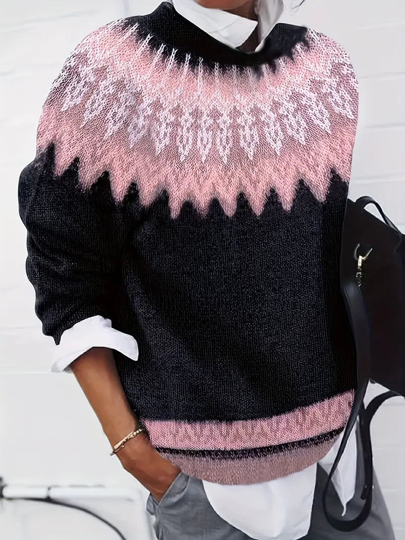 Claire - Nordic Charm Knit Sweater