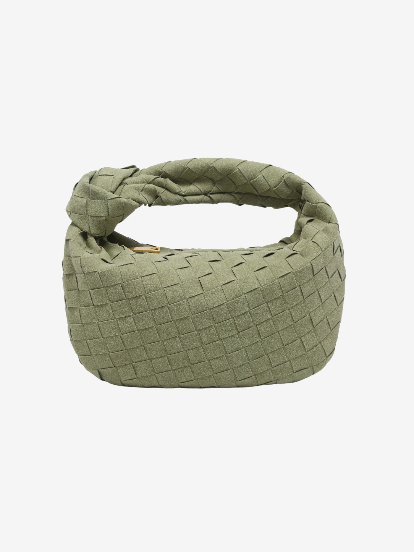 Renee - Plush Braided Mini Suede Handbag
