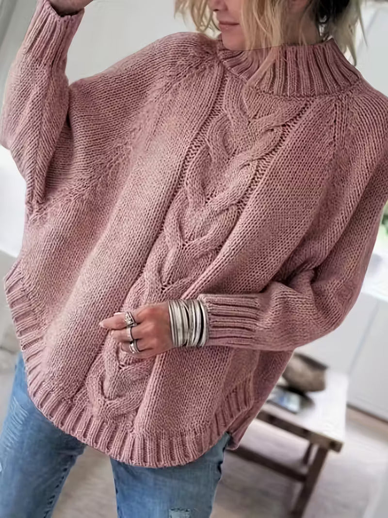 Pamella - Cable Knit Oversized Sweater
