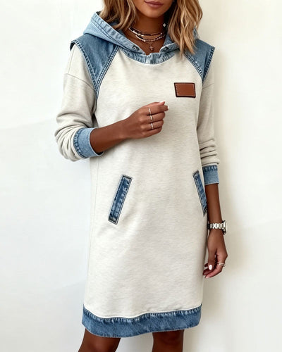Ayla – Classic Denim Hoodie Dress