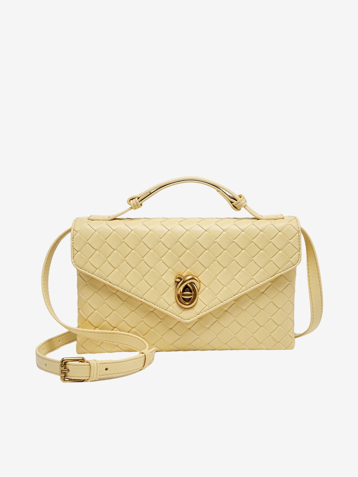 Sofia - Textured Woven Mini Crossbody Bag