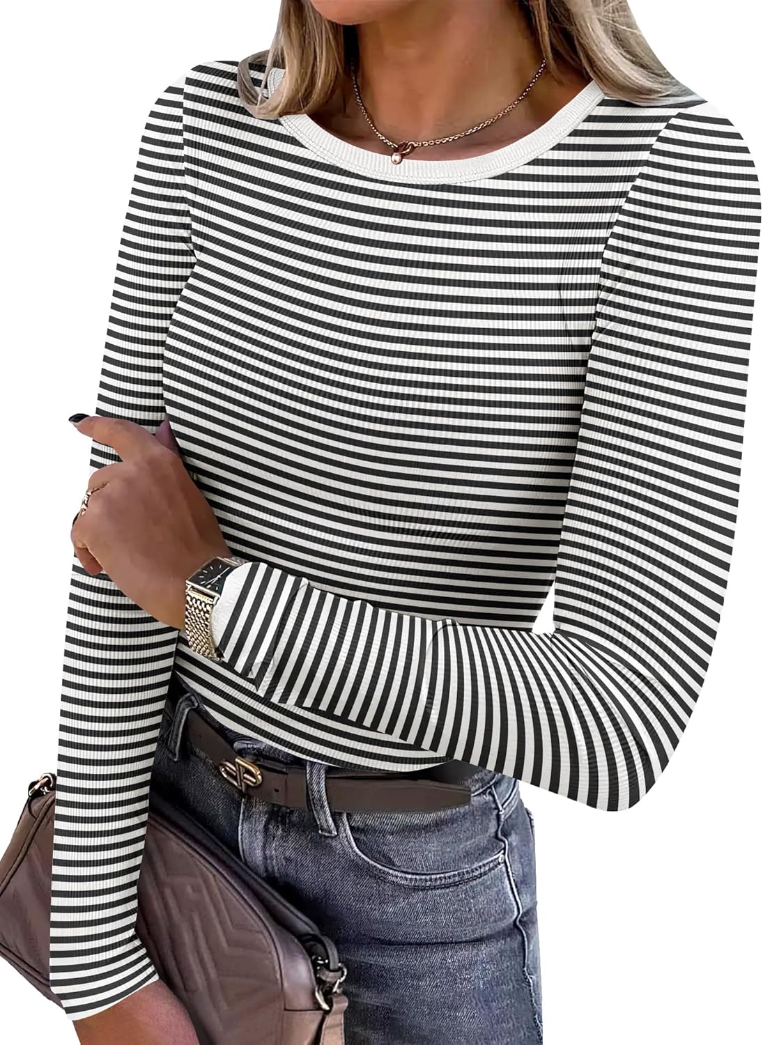 Meliora – Ribbed Long Sleeve Top