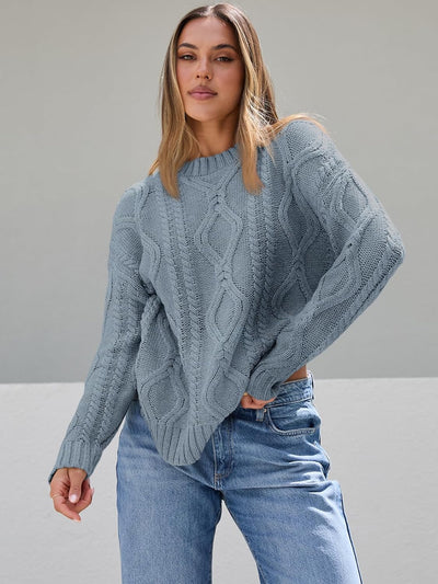 Chloe - Chunky Knit Crewneck