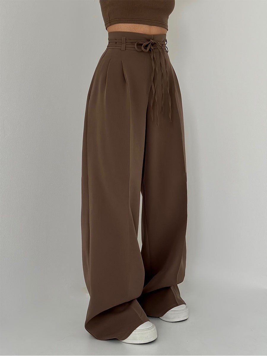 CELEST - WIDE LEG HIGH-RISE PANTS