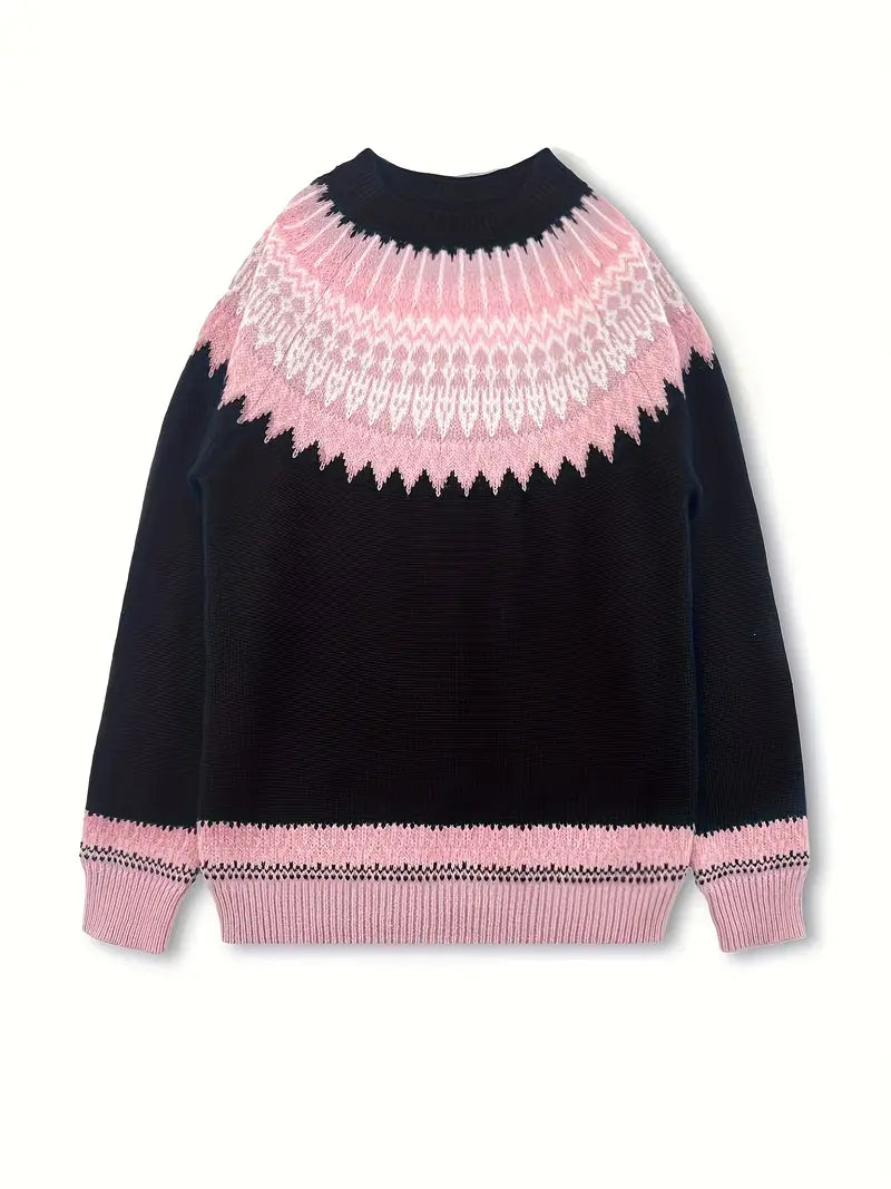 Claire - Nordic Charm Knit Sweater