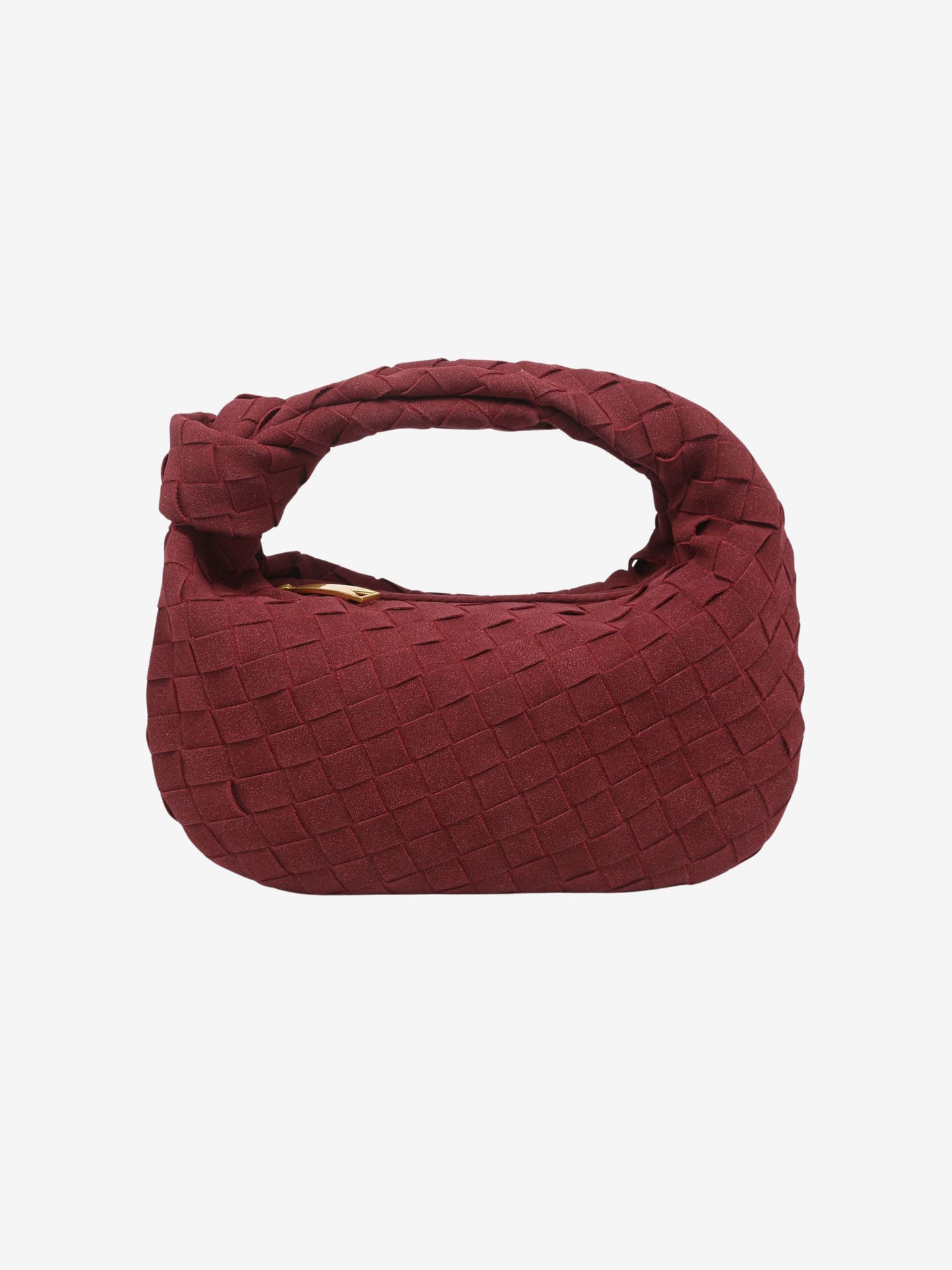Renee - Plush Braided Mini Suede Handbag