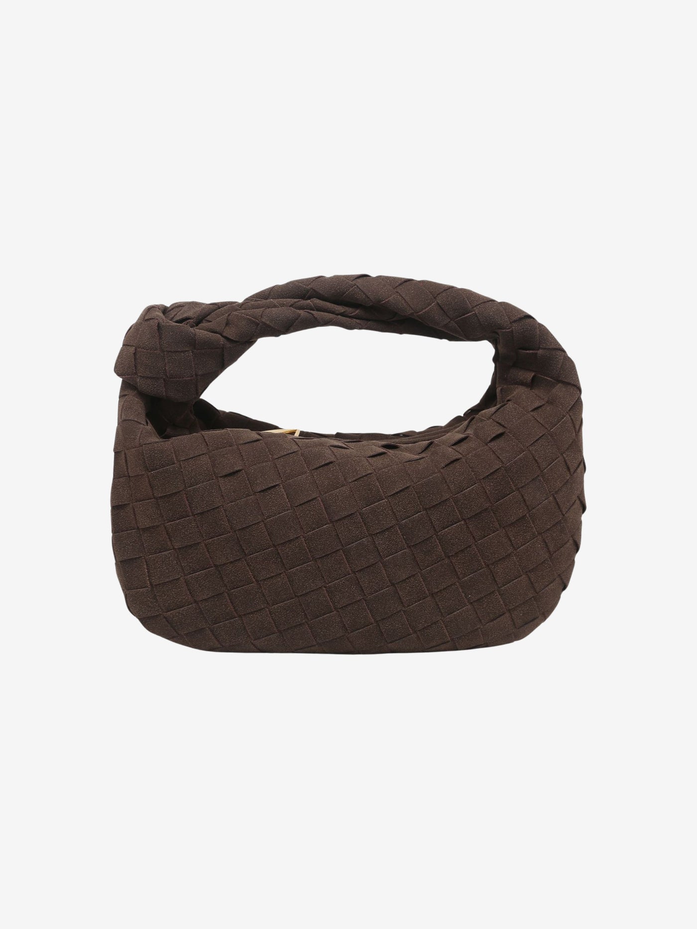 Renee - Plush Braided Mini Suede Handbag