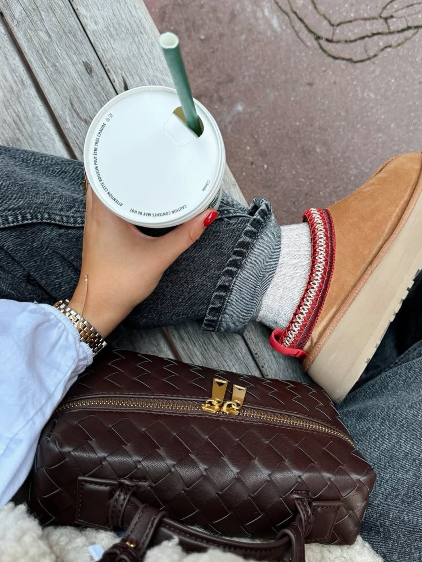 Juliette - Sleek Woven Structured Handbag