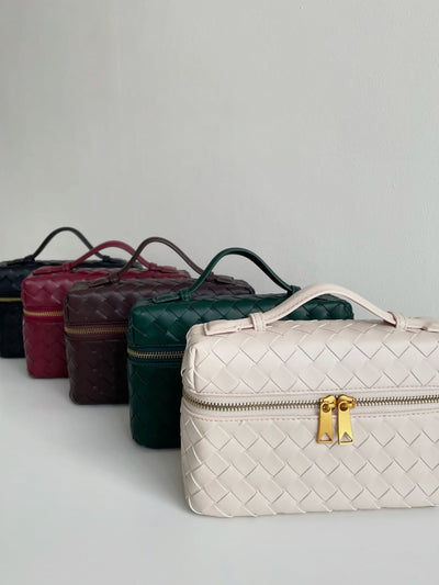 Juliette - Sleek Woven Structured Handbag