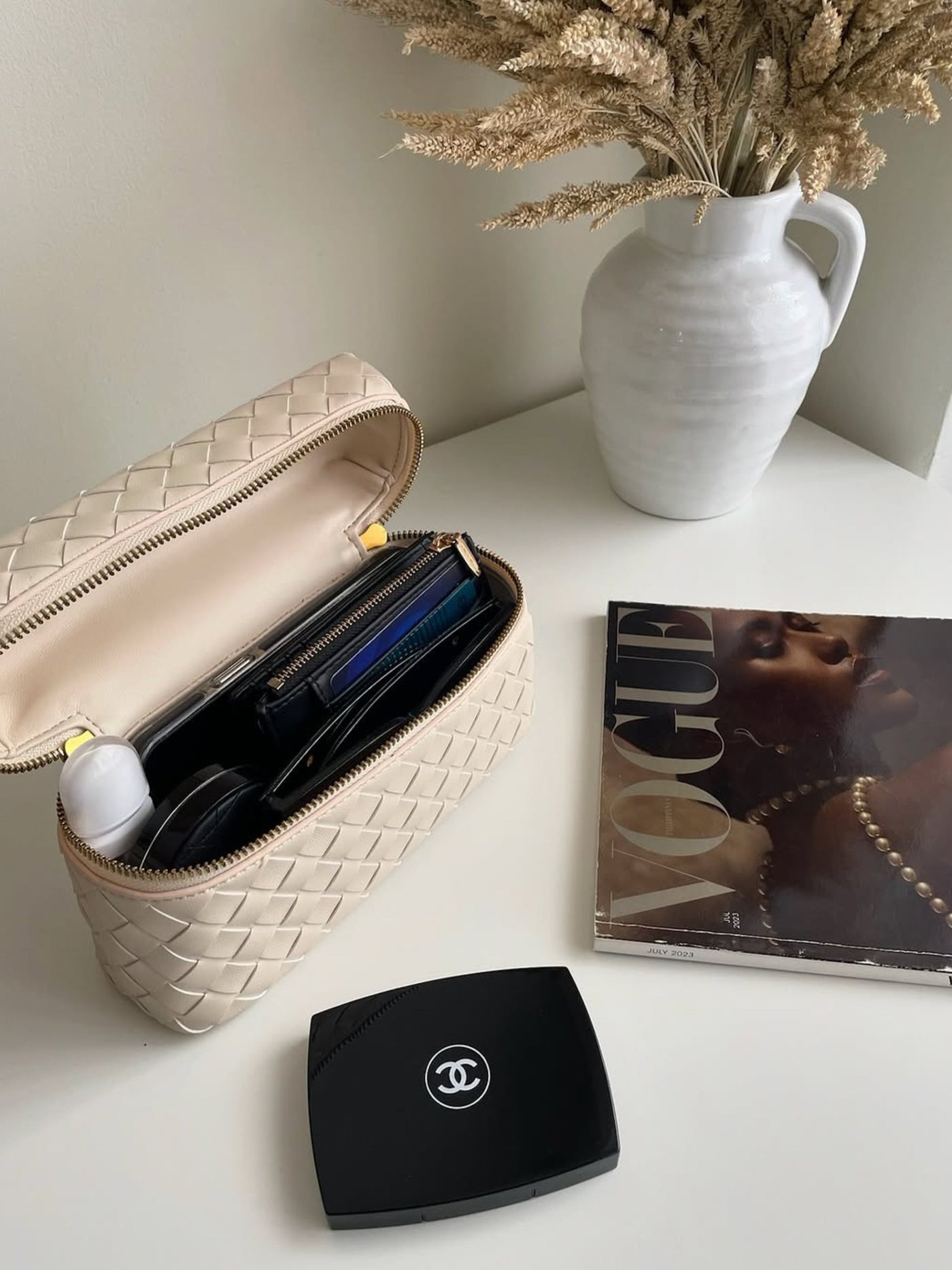 Juliette - Sleek Woven Structured Handbag