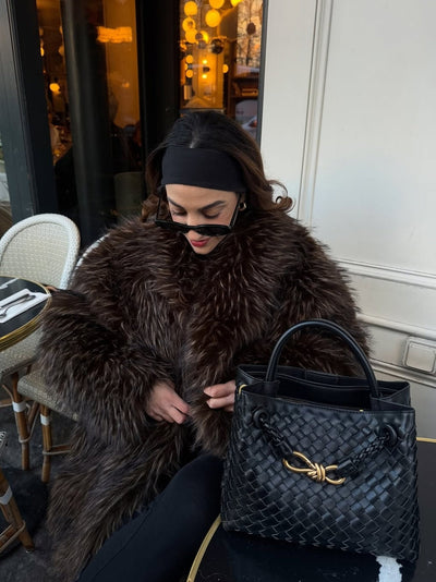 Eloise - Compact Woven Bag with Textured Design