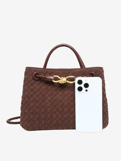 Malia - Compact Woven Crossbody Bag with Textured Design