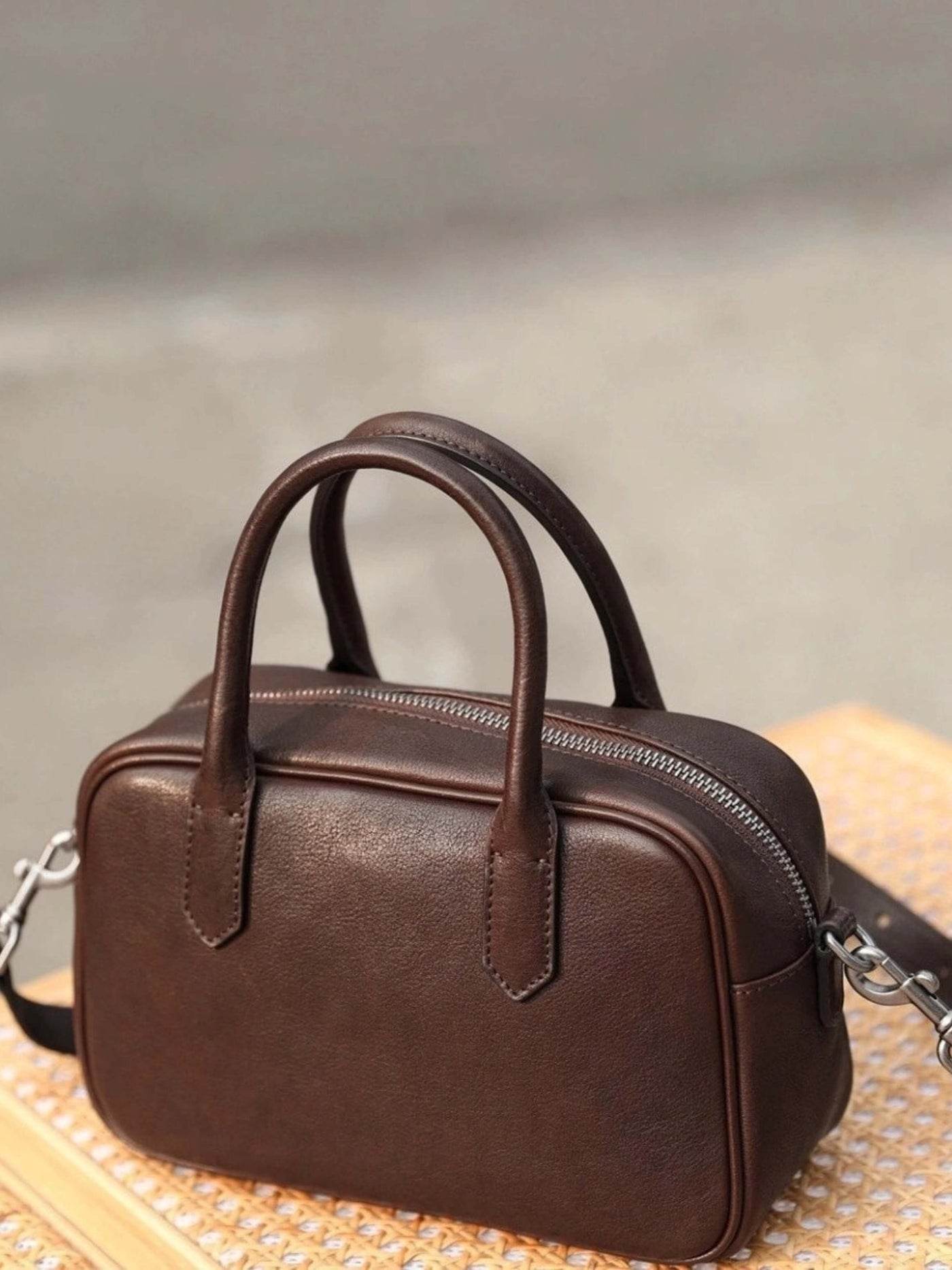 Eliza - Sleek Zip Square Handbag