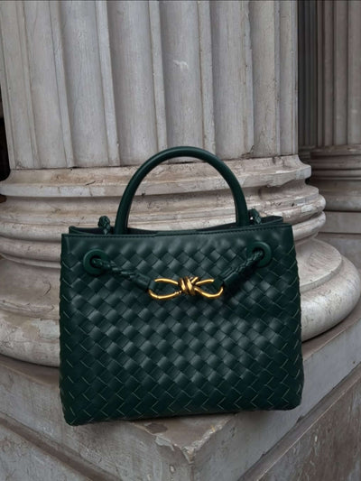 Eloise - Compact Woven Bag with Textured Design