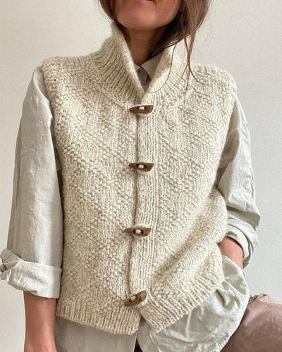 AISLING – SOPHISTICATED SLEEVELESS KNIT VEST