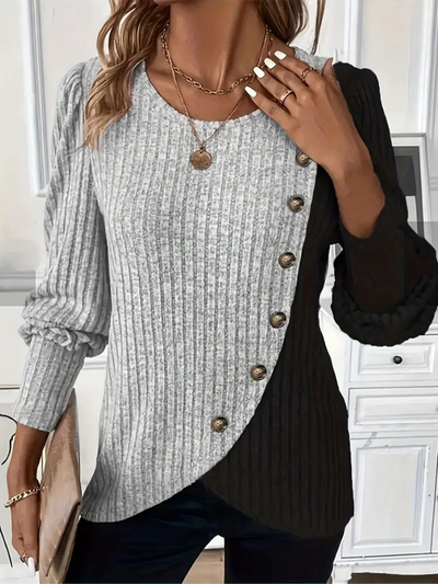 Claire - Relaxed Knit Long Sleeve Top