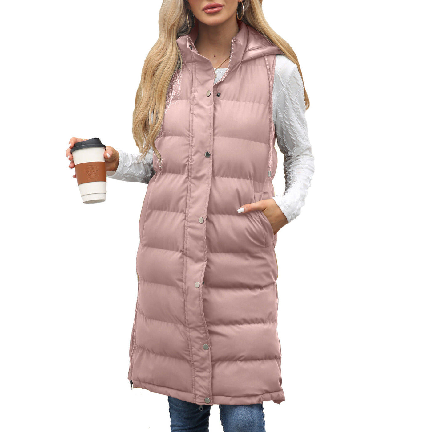 Avela – casual sleeveless hooded vest