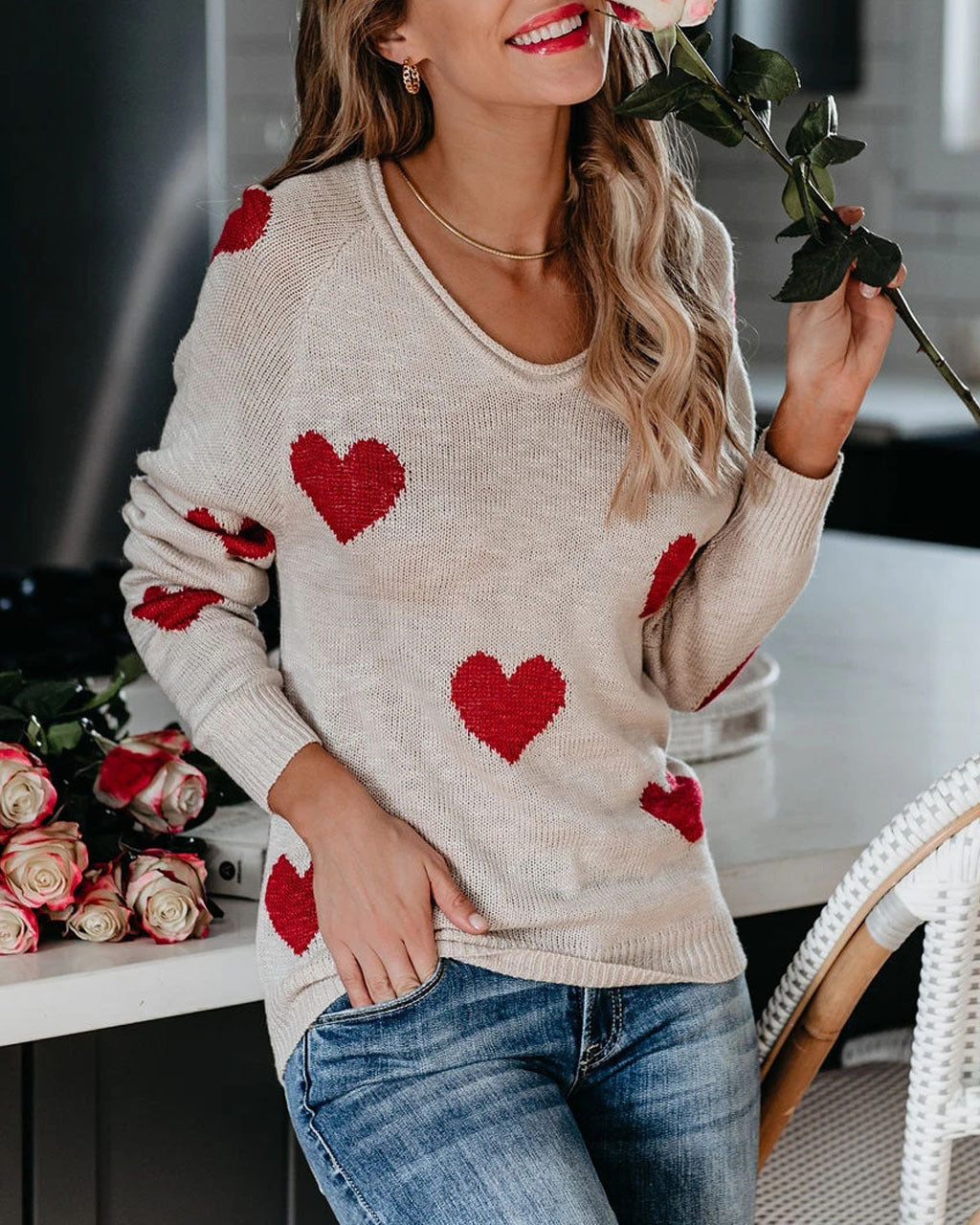 Claire - Stylish Long-Sleeve Sweater