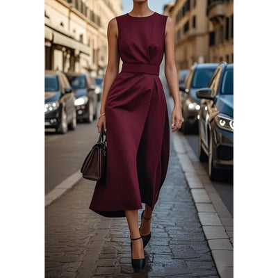Clarimond | Elegant Round Neck Dress