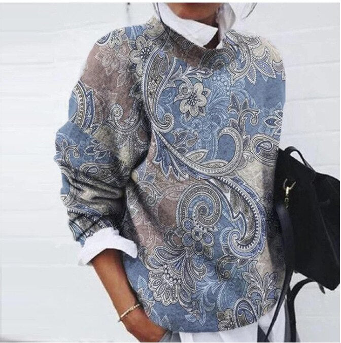 Claire - Chic Floral Knit Sweater