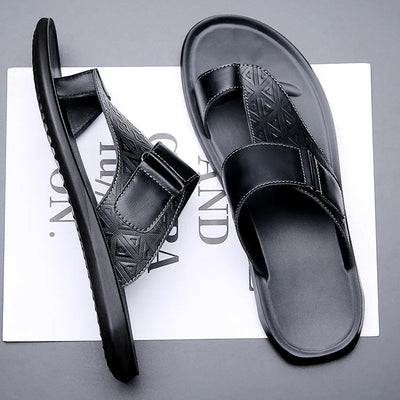 KINSEY – MINIMALIST GENUINE LEATHER STRAP SANDALS