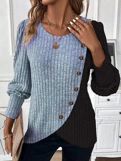 Claire - Relaxed Knit Long Sleeve Top