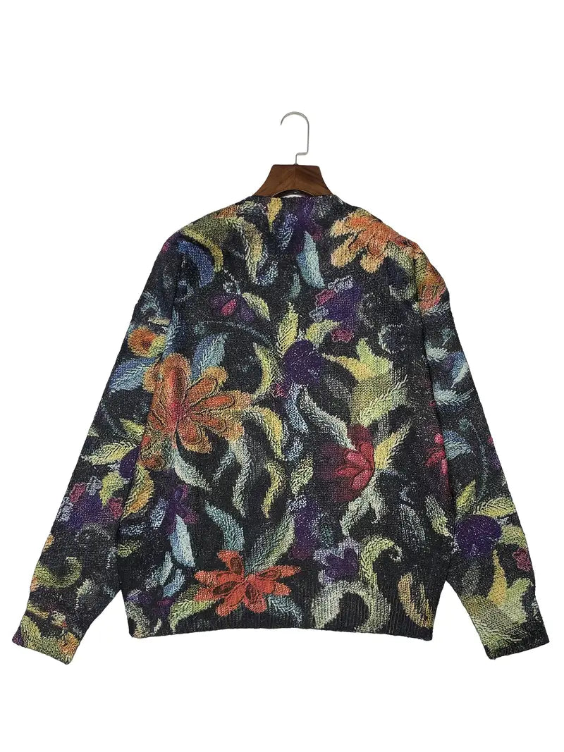 Claire - Chic Floral Knit Sweater