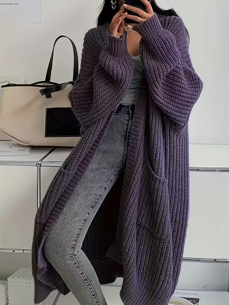 Claire - Women's Long Knit Cardigan