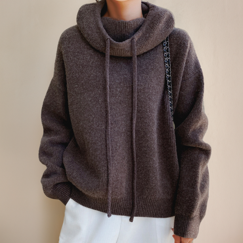 Courtney | Elegant High-Neck Sweater