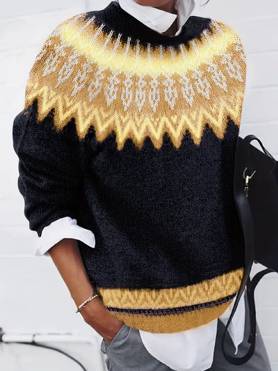 Claire - Nordic Charm Knit Sweater