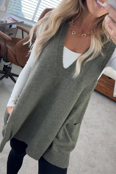 PALOMA – COZY POCKET SWEATER VEST