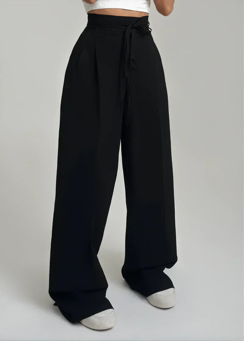 CELEST - WIDE LEG HIGH-RISE PANTS