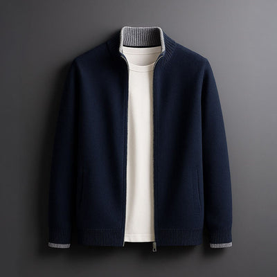HARVEY -  ELEGANT WOOL ZIP JACKET